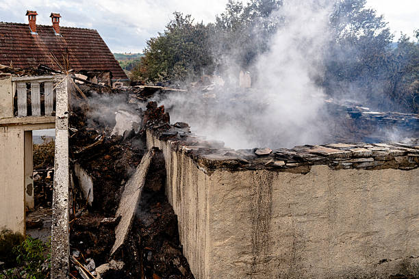Professional Fire Damage Removal technician working in Wyoming, OH